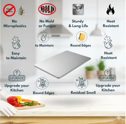 Premium Stainless Steel Kitchen Chopping Board