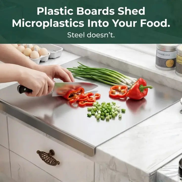 Premium Stainless Steel Kitchen Chopping Board