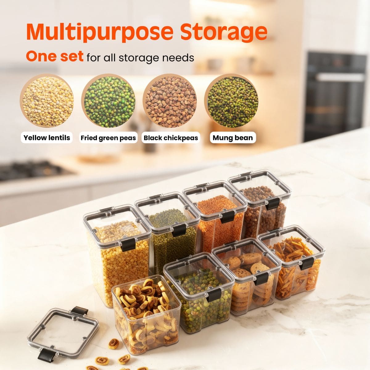 Air-Tight Kitchen Storage Jars