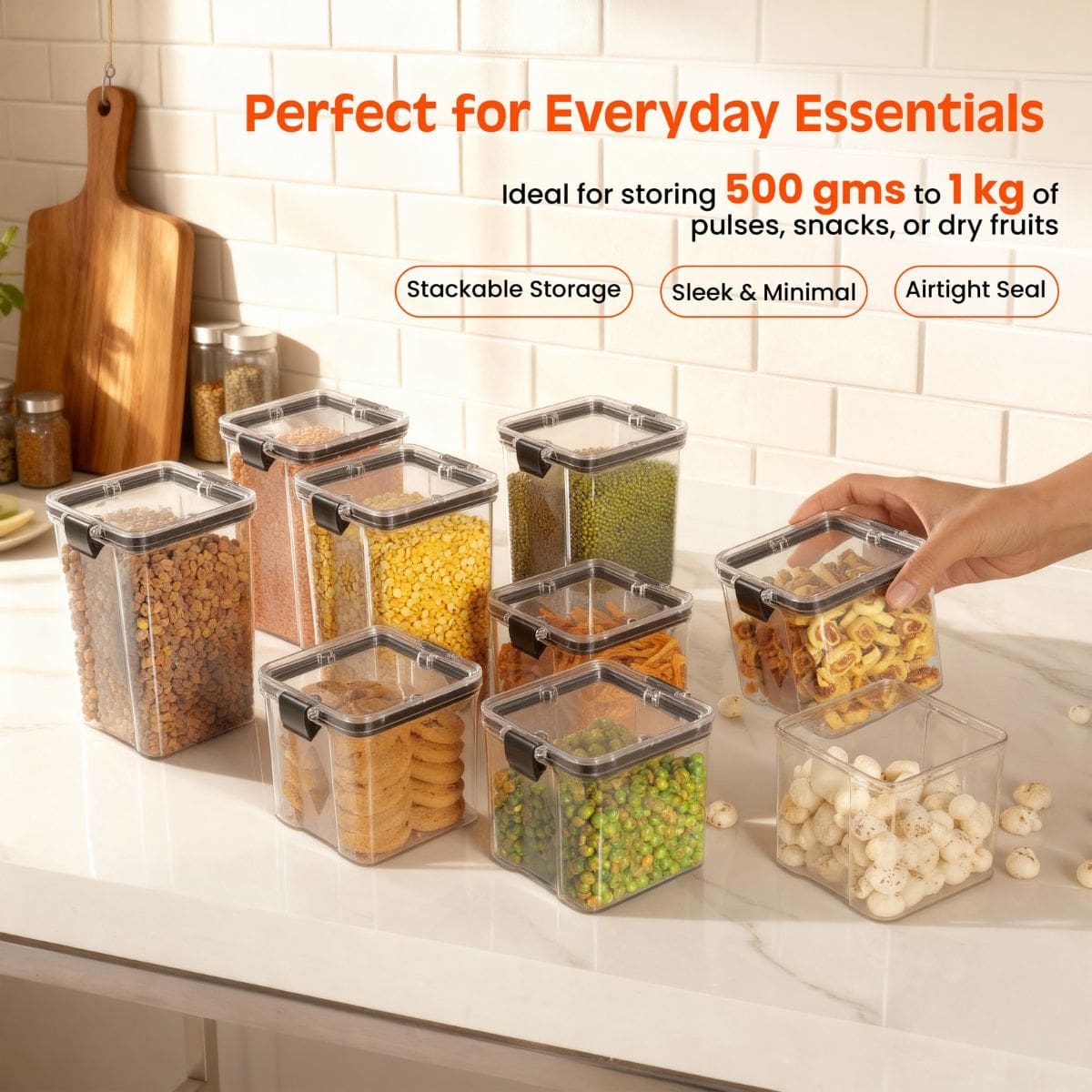 Air-Tight Kitchen Storage Jars