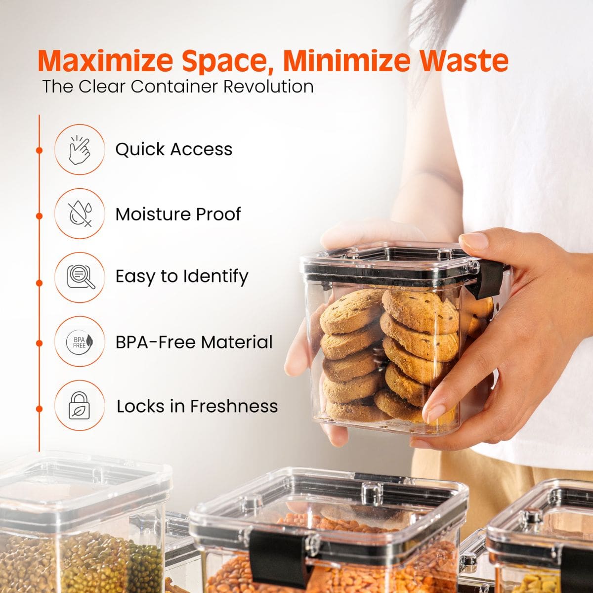 Air-Tight Kitchen Storage Jars